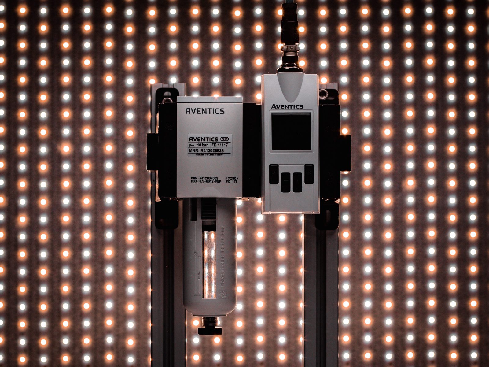 Druckluft-Wartungseinheit mit pneumasens-Sensor und Display